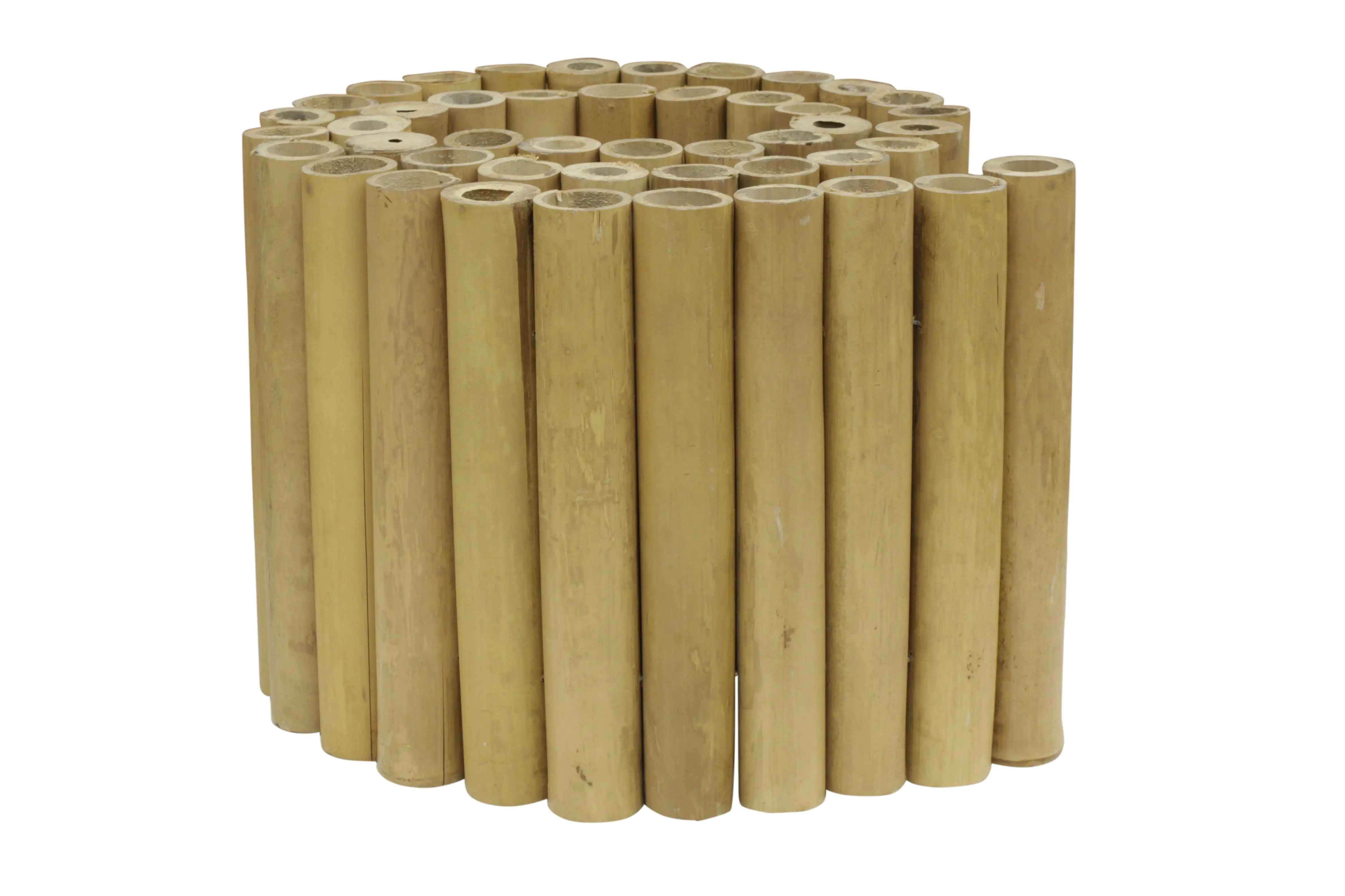  Product image 2 of the product “Bamboo panelling, Apus (yellow-brown) made with flexible stainless steel. Diameter 3-5cm 220x37 cm Height. ”